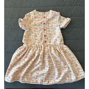 Pippa & Julie Girls Short Sleeve Pink Heart Dress